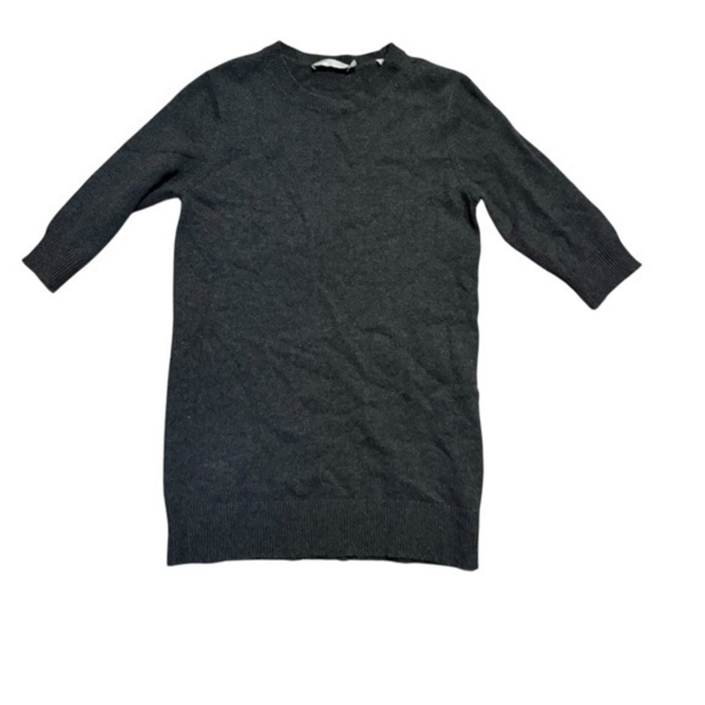 Vince gray cashmere short sleeve sweater
